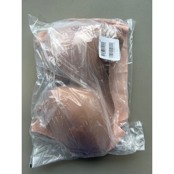 Rhonda Shear 2 Pack Molded Cup Bra with Wrap Back Size XL Pink Beige 621.7 - Picture 4 of 10